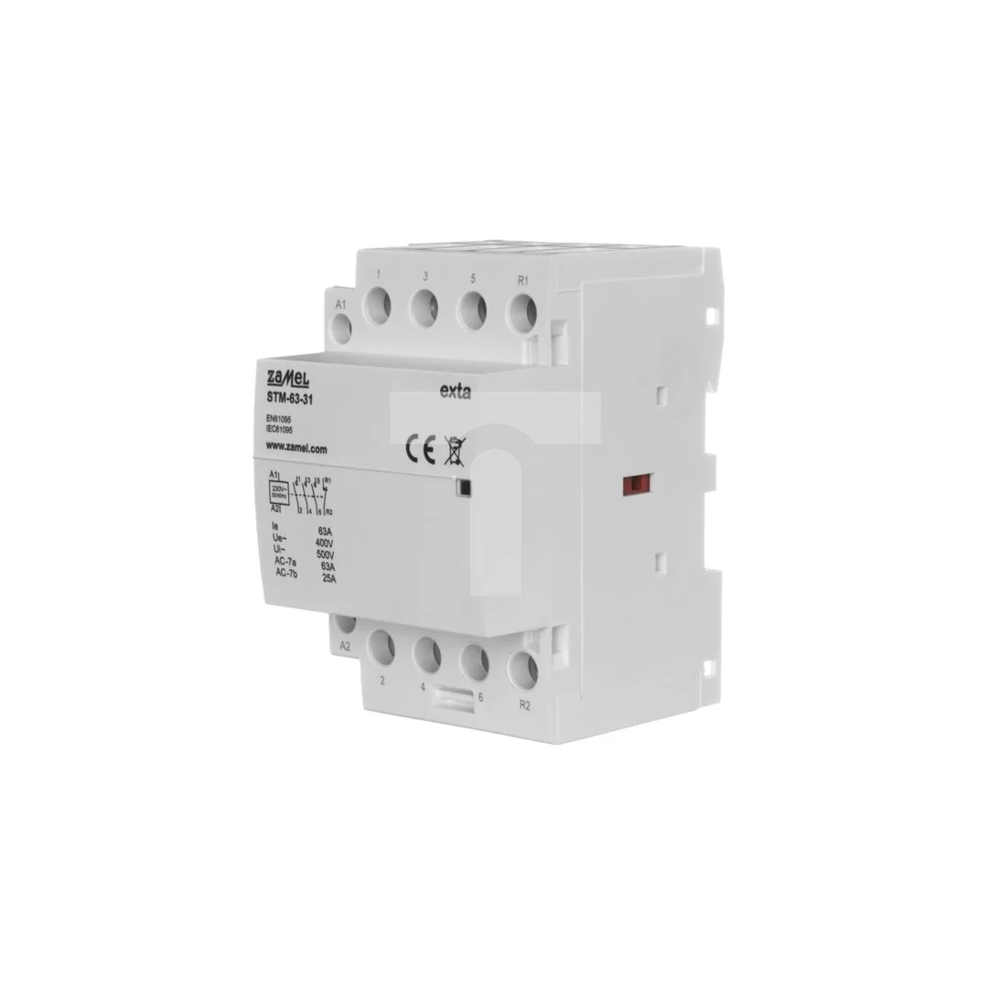 Stycznik modułowy instalacyjny 63A 3Z+1R 230V AC typ: STM-63-31 EXT10000301