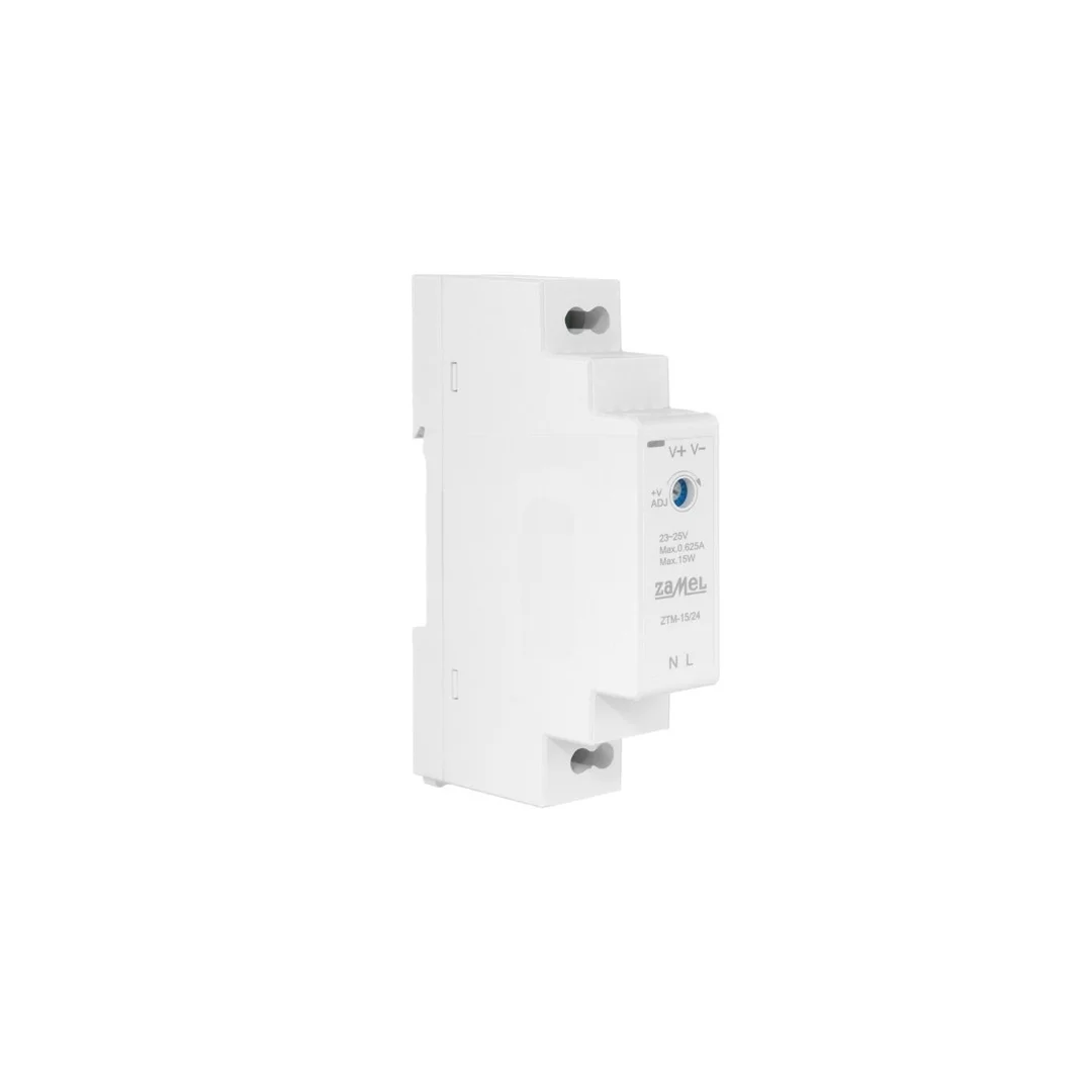 Zasilacz impulsowy montowany na szynie TH-35 (DIN) 15W 24V DC typ: ZTM-15/24 EXT10000280
