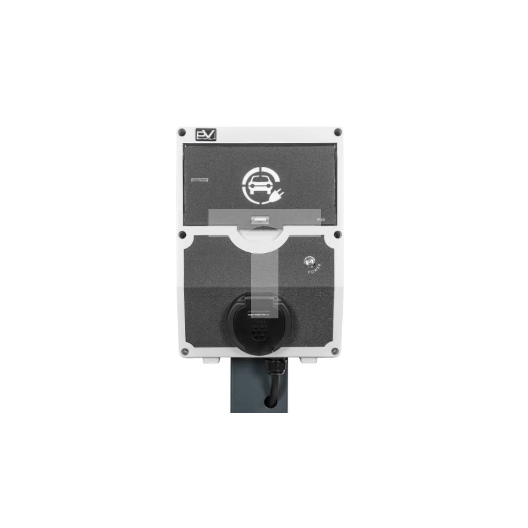 Wolnostojąca stacja ładowania samochodów elektrycznych Wallbox WARIANTY, Model: 1. WALLBOX stacja ładowania 11 kW typ 2 + słupek