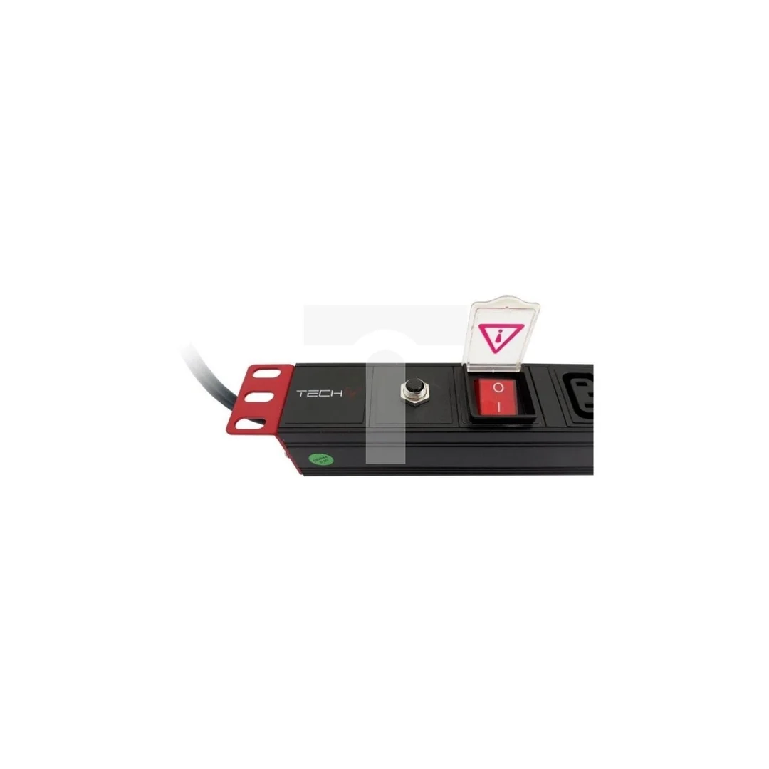 Listwa Zasilająca Rack 1U 8x Gniazdo C13 Kabel C14 do UPS 2m
