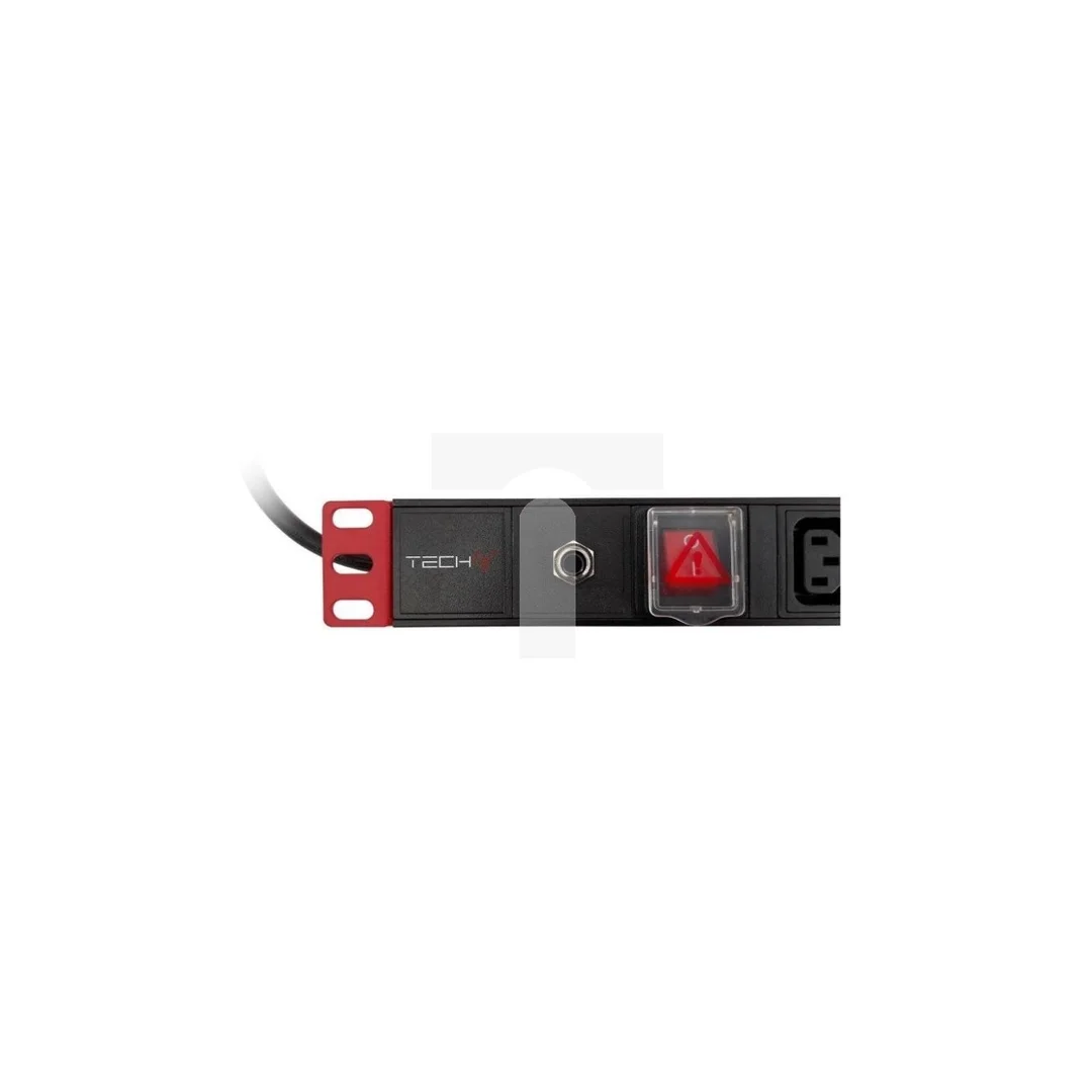 Listwa Zasilająca Rack 1U 8x Gniazdo C13 Kabel C14 do UPS 2m