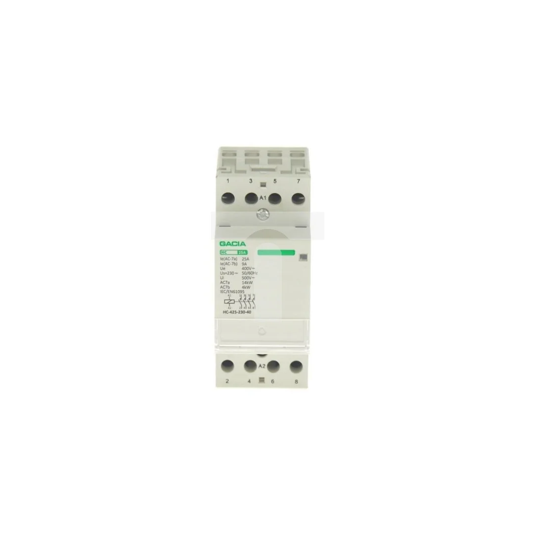 Stycznik modułowy instalacyjny 3F 25A 4Z 4NO 230V