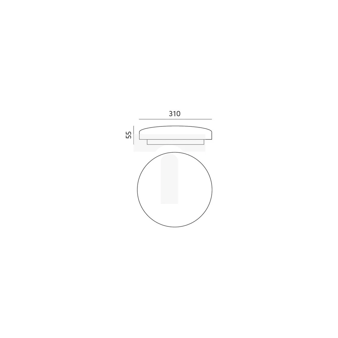 Plafon LED LED 18W sterowanie WIFI alexa google Tuya