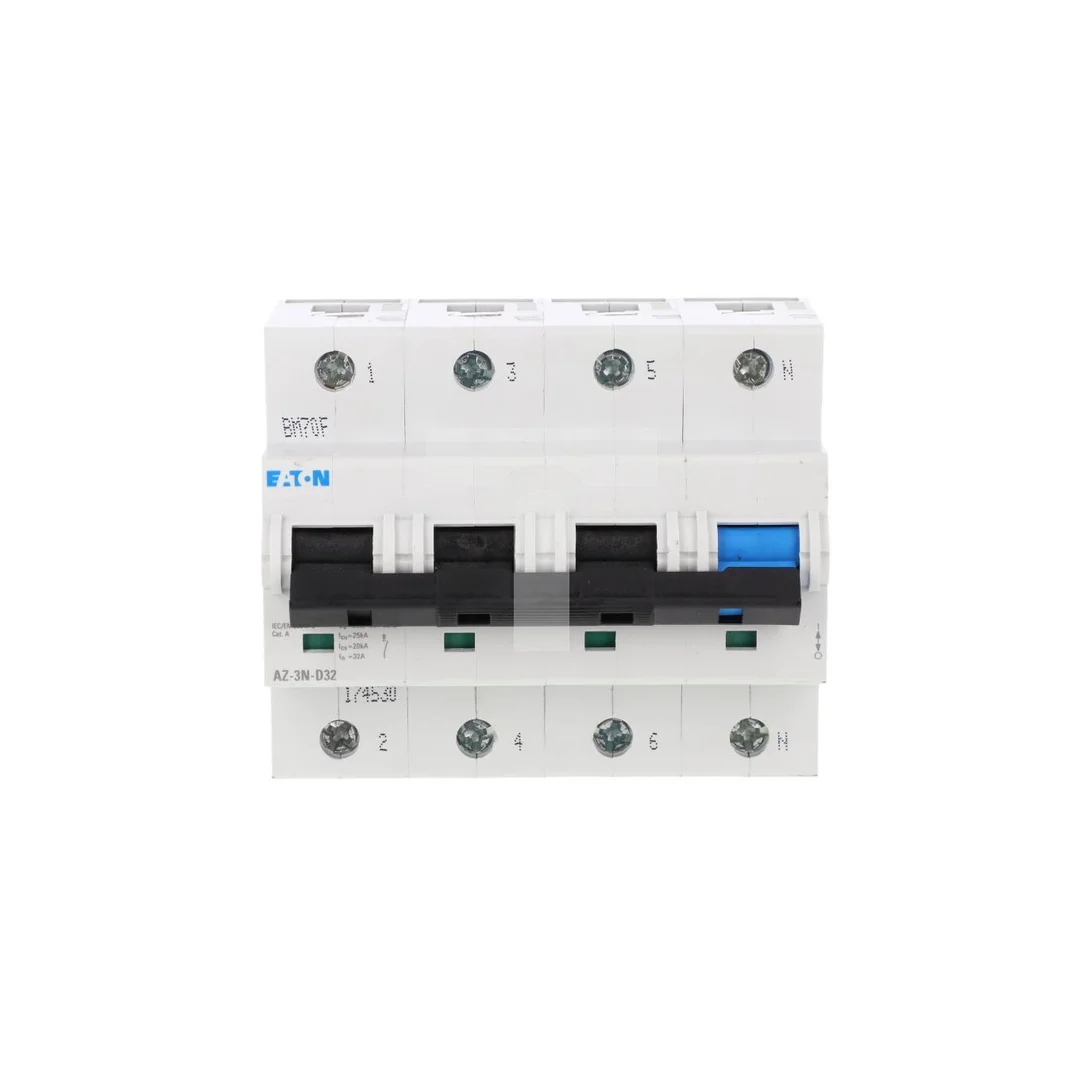 Wyłącznik nadprądowy 3P+N D 32A 25kA AC AZ-3N-D32 174530