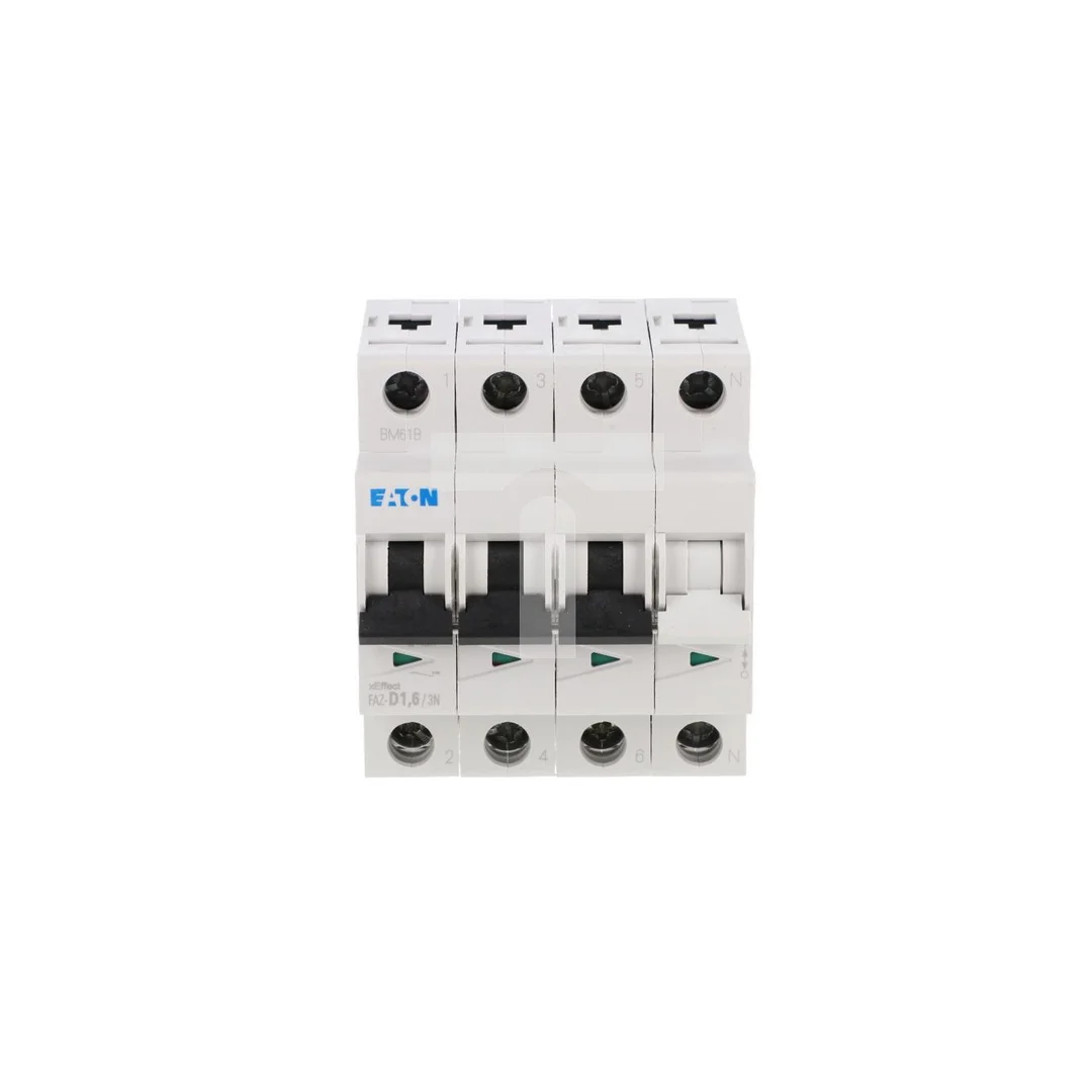 Wyłącznik nadprądowy 3P+N D 1,6A 15kA AC FAZ-D1,6/3N 278985