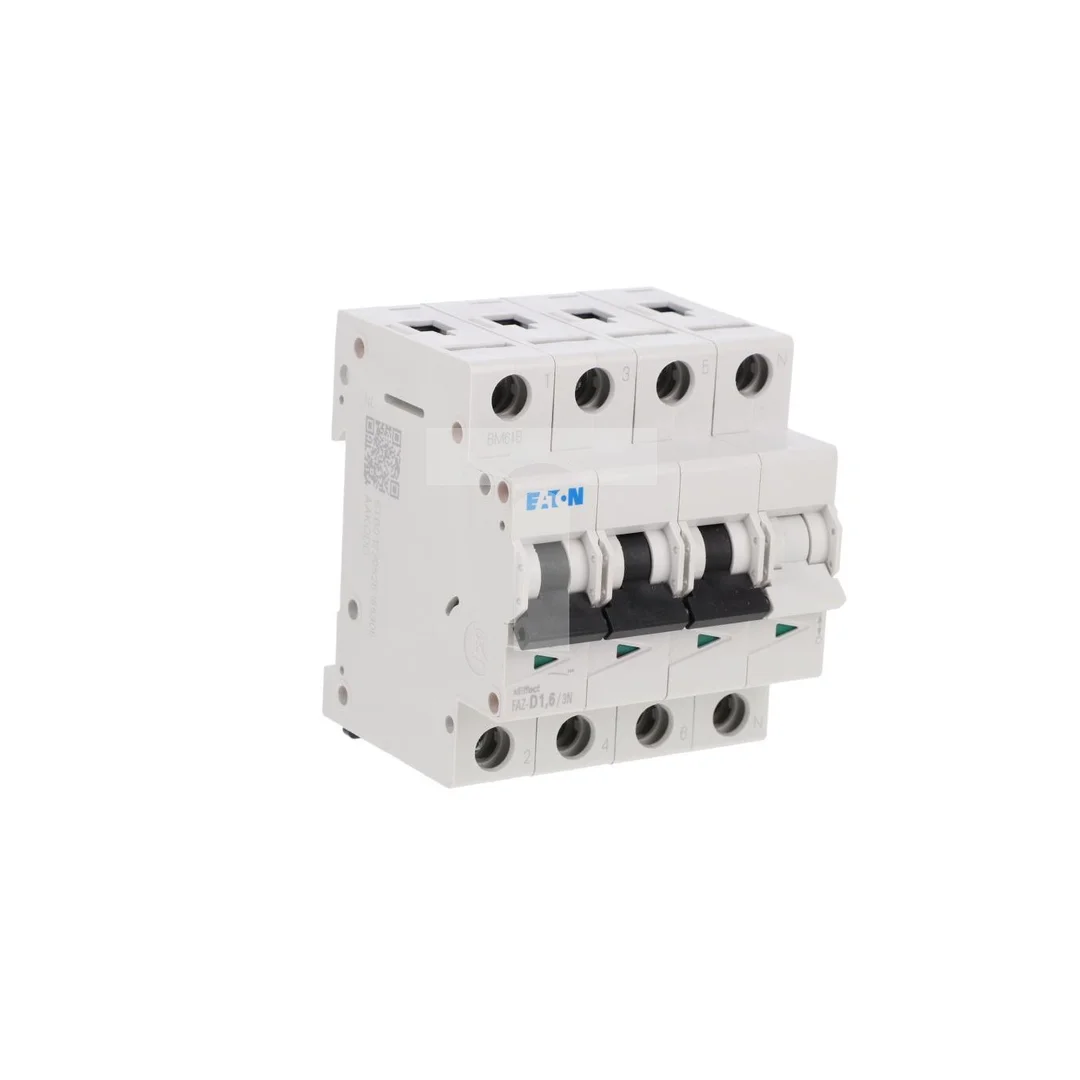 Wyłącznik nadprądowy 3P+N D 1,6A 15kA AC FAZ-D1,6/3N 278985