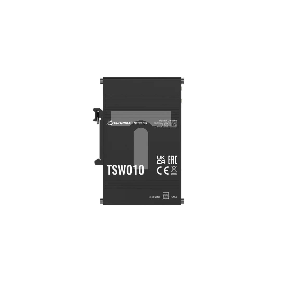 Switch 5x RJ45 100Mb/s, Passive PoE, IP30, DIN Teltonika TSW010