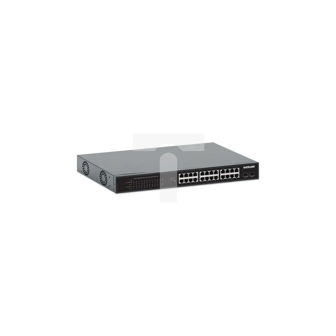 Switch Gigabit 24-portowy PoE+ z 2 portami SFP