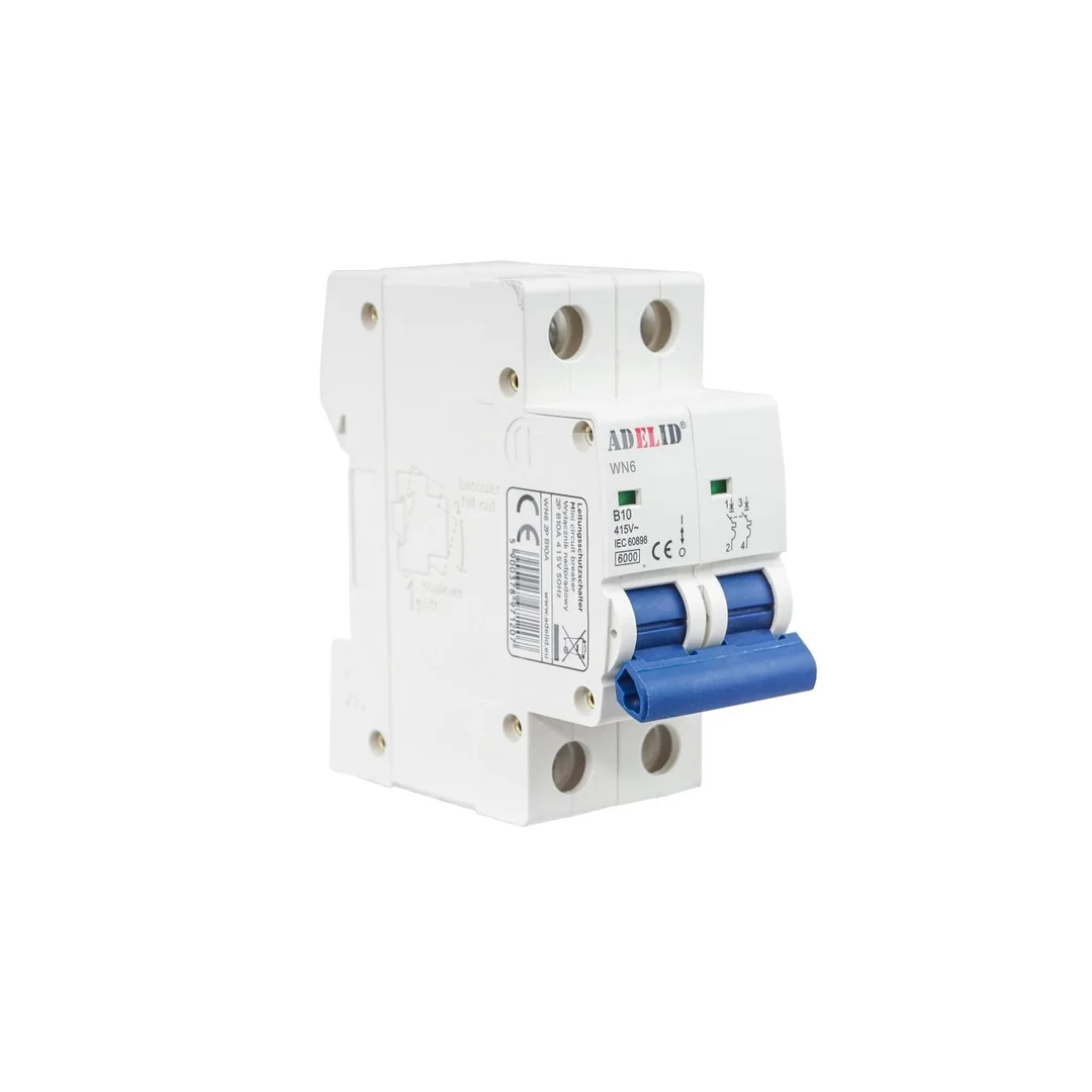 Wyłącznik nadprądowy 2P B 10A 6kA AC WN6 2P B10A