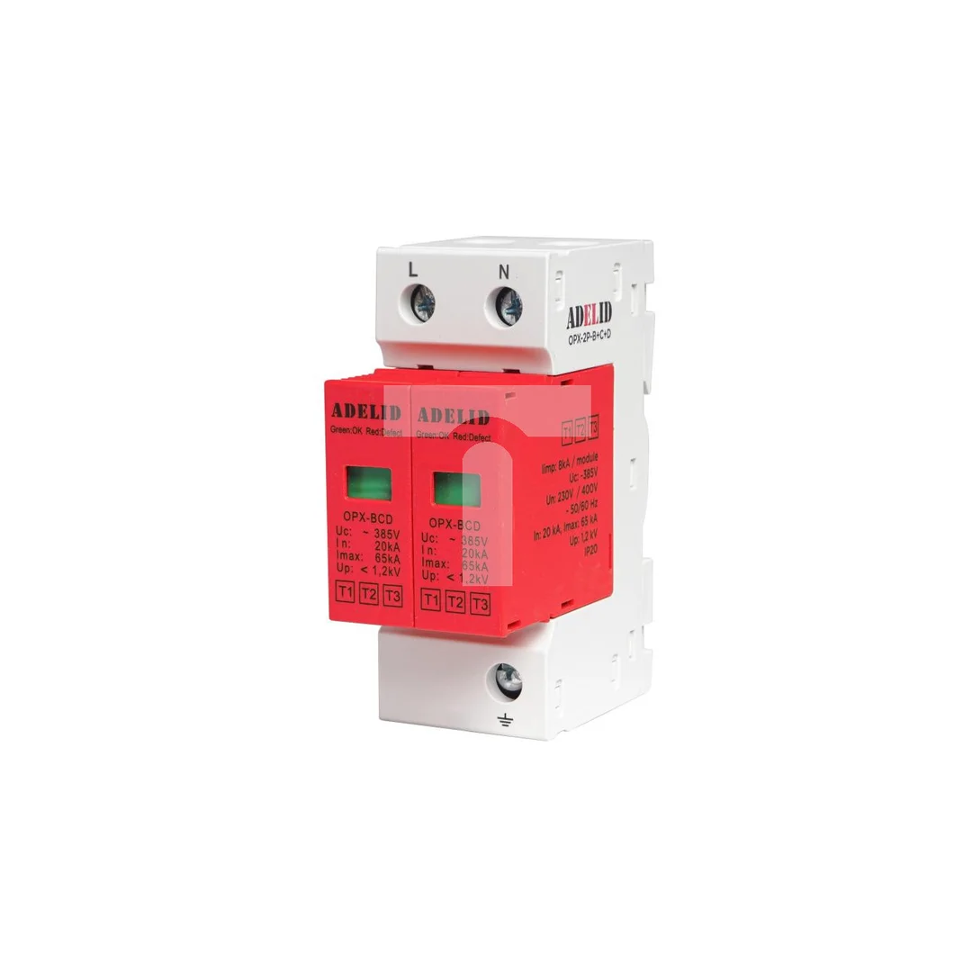 Ogranicznik przepięć T1+T2+T3 2P 1,2kV 8kA OPX-2P-B+C+D