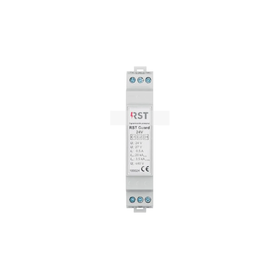 Ogranicznik przepięć do ochrony systemów sterowania i kontrolno - pomiarowych, RST Guard 24V S 104 024