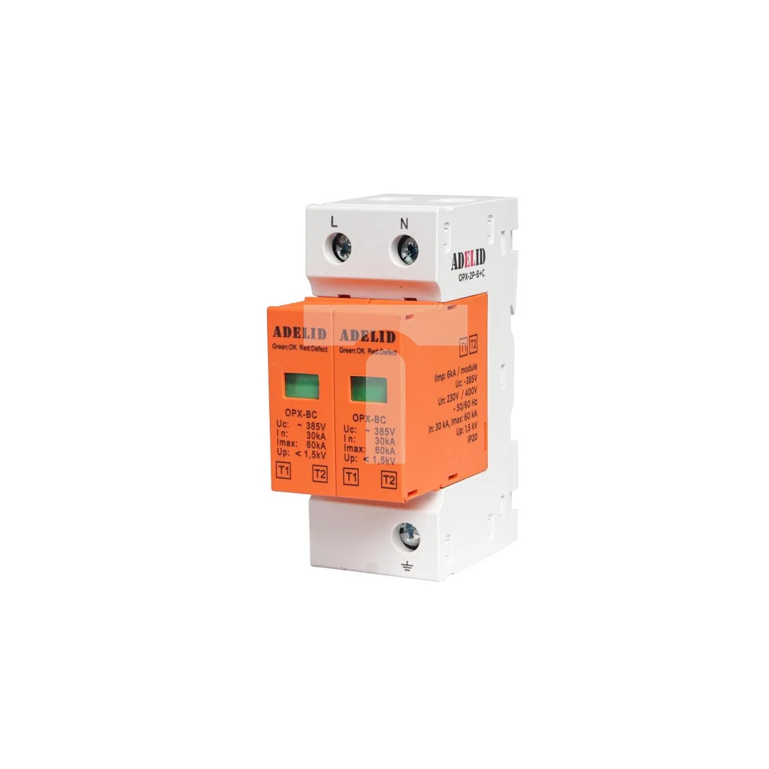 Ogranicznik przepięć T1+T2 2P 1,5kV 6kA OPX-2P-B+C