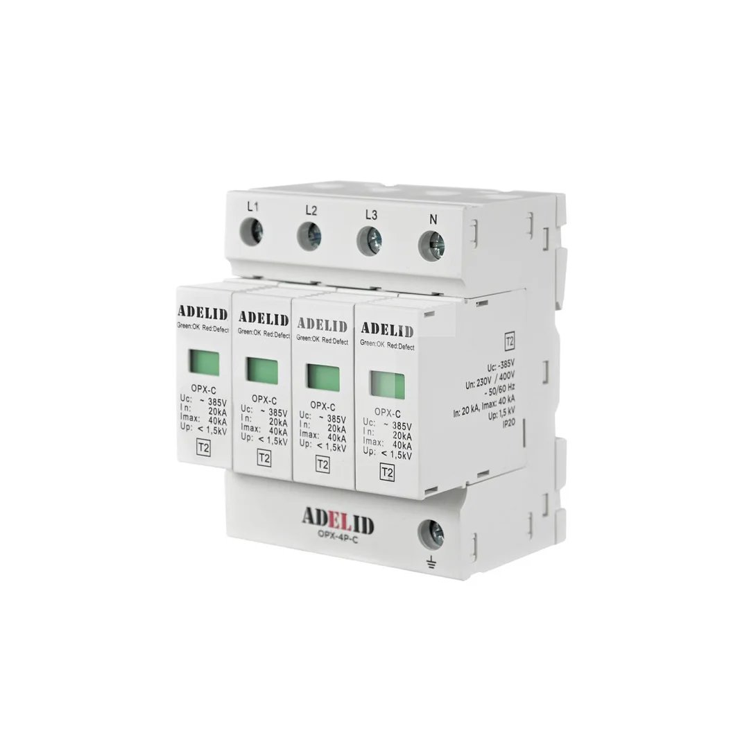 Ogranicznik przepięć T2 4P 1,5kV 20kA OPX-4P-C