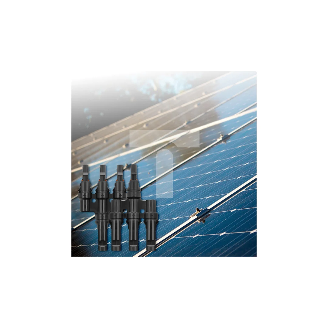 Qoltec Konektor solarny złącze MC4 Typ T 1000V 30A komplet