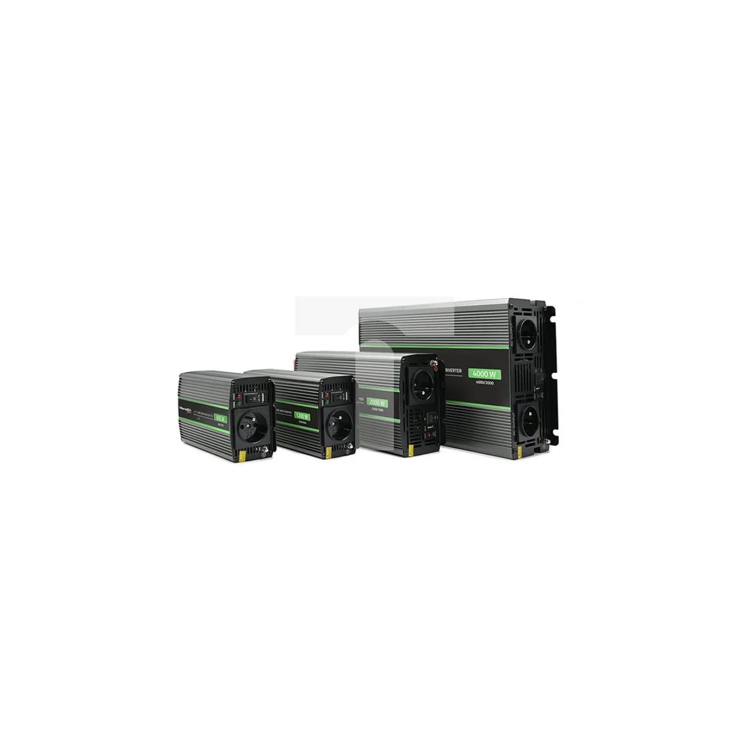 Qoltec Przetwornica napięcia Monolith 300W 600W 24V na 230V Czysty Sinus