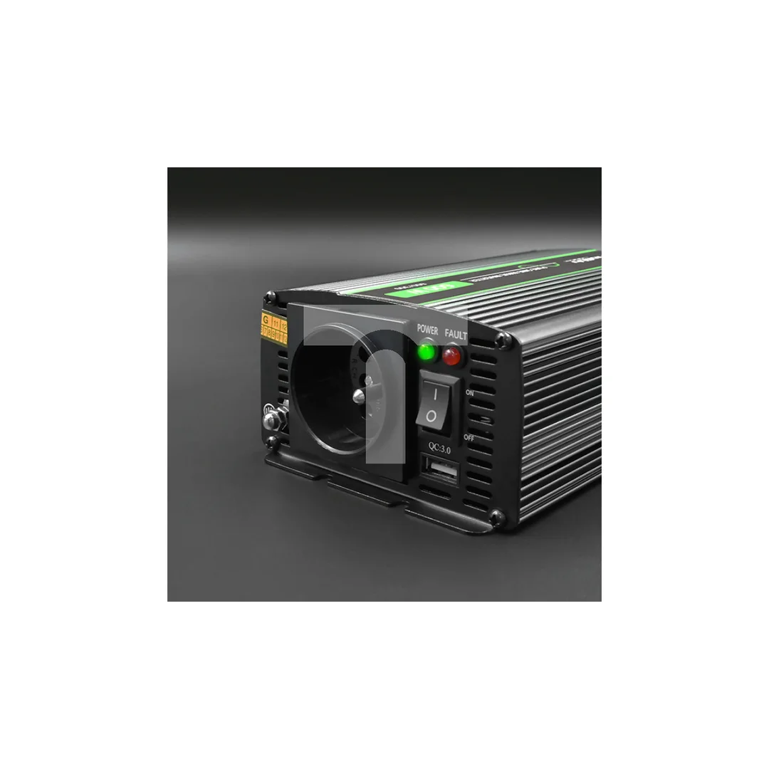 Qoltec Przetwornica napięcia Monolith 300W 600W 24V na 230V Czysty Sinus