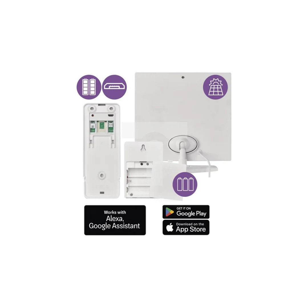 GoSmart Dzwonek wideo IP-09D z Wi-Fi, akumulatorem i panelem solarnym H4030