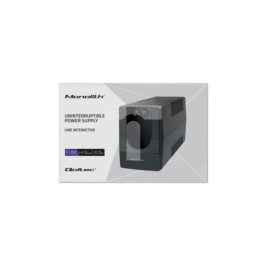 Qoltec Zasilacz awaryjny UPS Line Interactive Monolith 850VA 480W