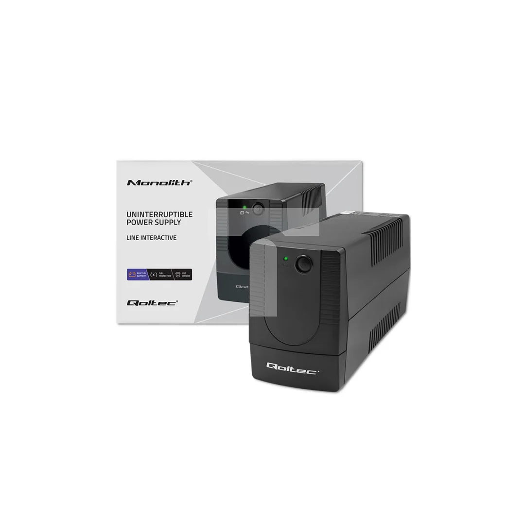Qoltec Zasilacz awaryjny UPS Line Interactive Monolith 850VA 480W