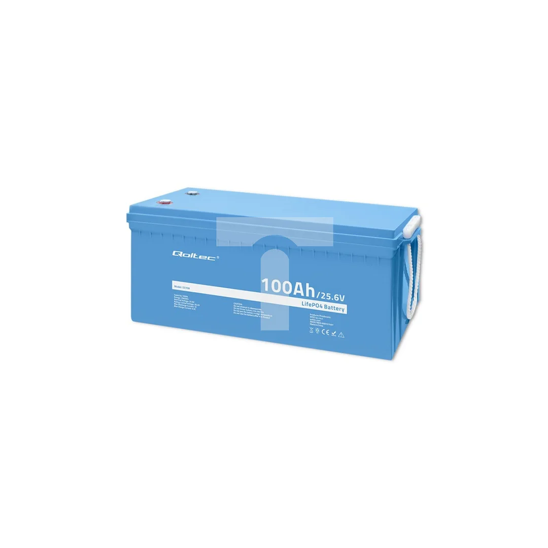 Qoltec Akumulator LiFePO4 Litowo-Żelazowo-Fosforanowy 25.6V 100Ah 2560Wh BMS