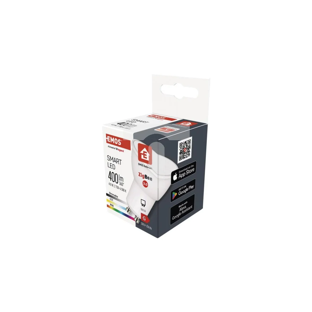 GoSmart Żarówka LED MR16 GU10 4,8W 400lm RGB ściemnialna Zigbee 2 lata gwarancji ZQZ832R