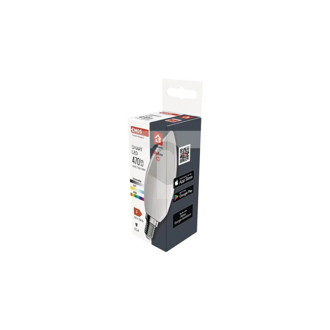 Żarówka LED świeczka / E14 / 4,8 W / 470 lm / RGB / ściemnialna / Zigbee / ZQZ322R