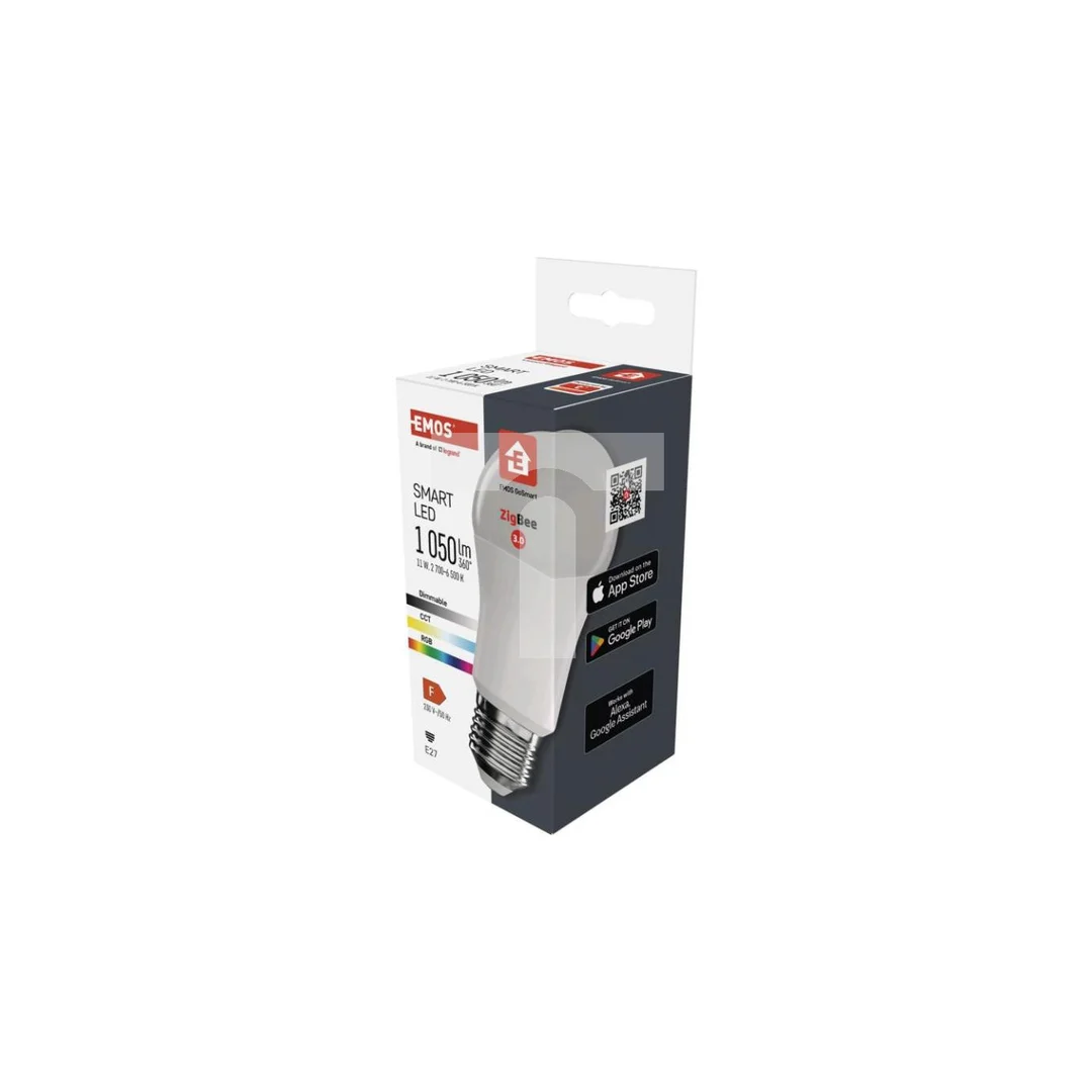 GoSmart Żarówka LED A60 E27 11W 1050lm RGB ściemnialna Zigbee 2 lata gwarancji ZQZ515R