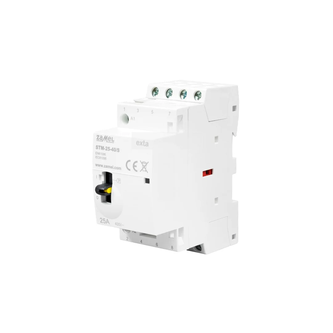 Stycznik modułowy ze sterowaniem ręcznym instalacyjny 25A 4Z 230V AC STM-25-40/S EXT10000314