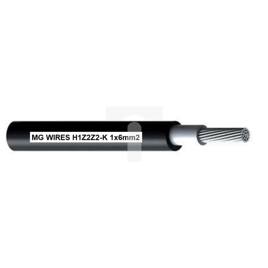 Przewód fotowoltaiczny 6mm2, 0,6/1kV czarny H1Z2Z2-K-6mm2 BK, H1Z2Z2-K-6MM2 /100M/