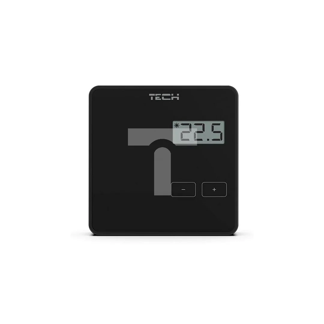 TECH ST-294 V1 - Regulator pokojowy przewodowy dwustanowy czarny