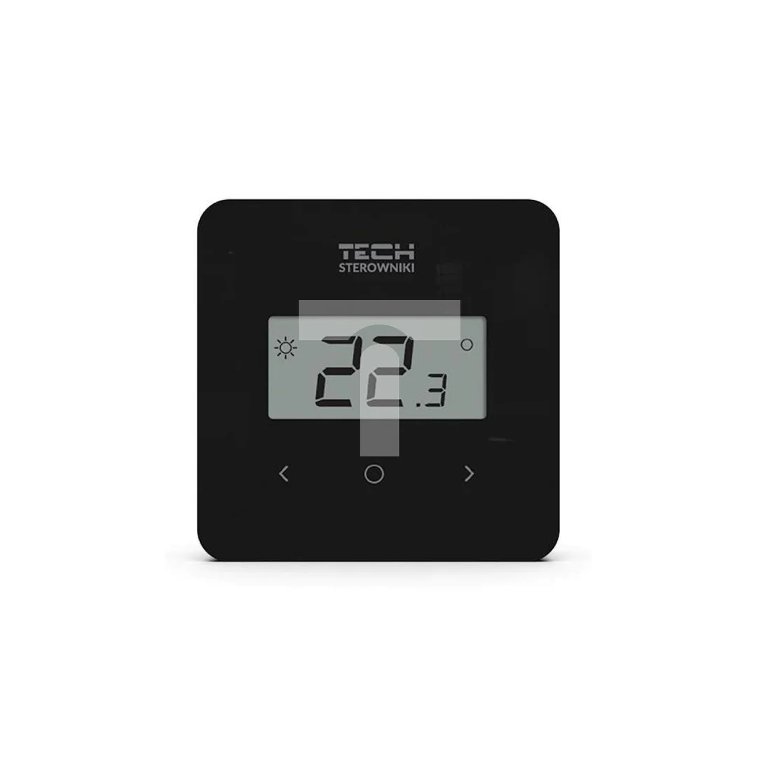 TECH T-2.2 - Regulator pokojowy bezprzewodowy dwustanowy kolor czarny