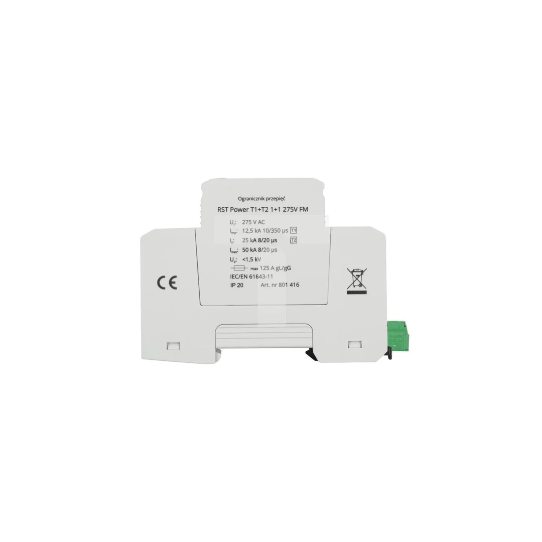 Ogranicznik przepięć T1 + T2 RST Power T1+T2 1+1 275V (FM) 801 416