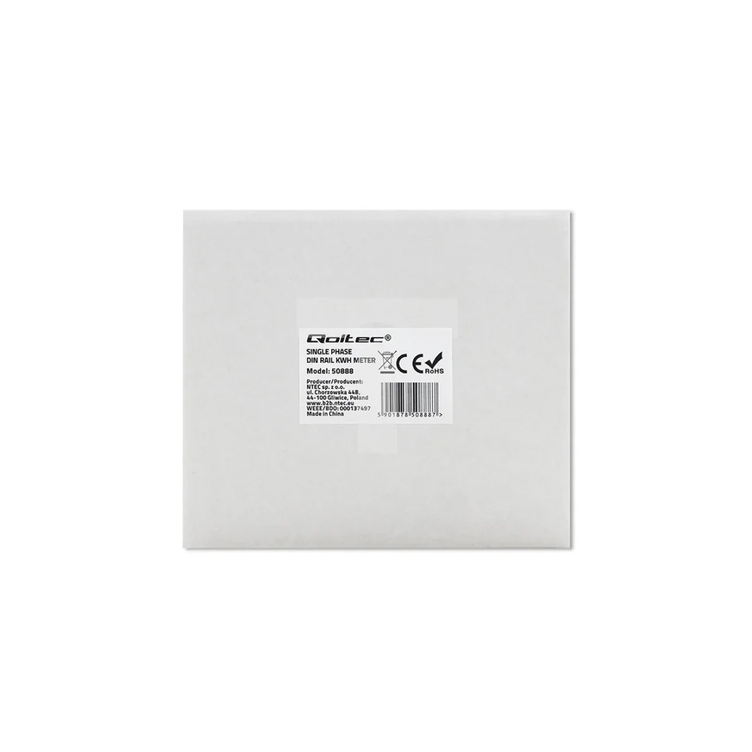 Qoltec Jednofazowy elektroniczny licznik miernik zużycia energii 230V LCD