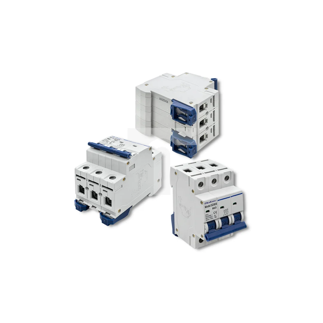 Qoltec Wyłącznik nadprądowy B63 Bezpiecznik AC 63A 3P