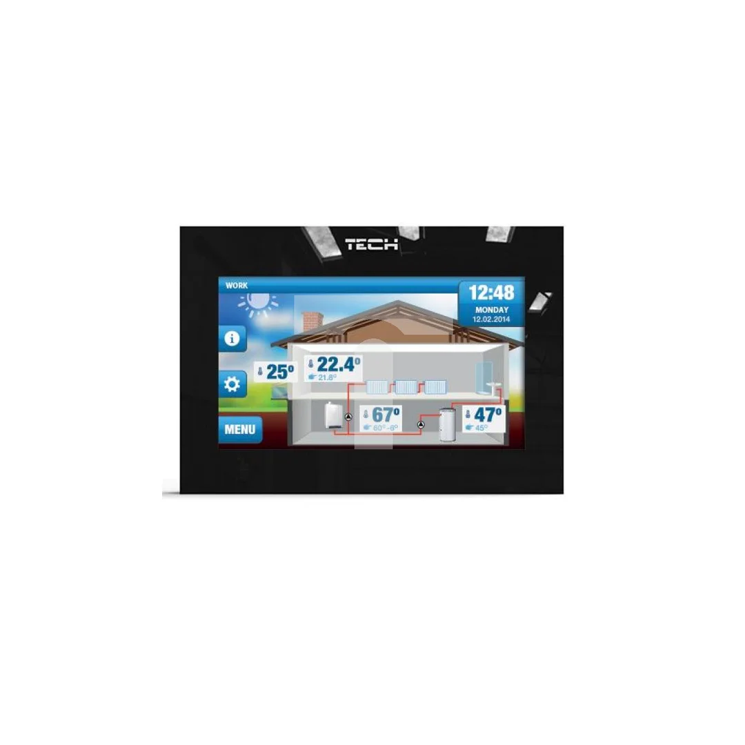 TECH ST-2801 WiFi - Regulator pokojowy WiFi z komunikacją OpenTherm kolor czarny