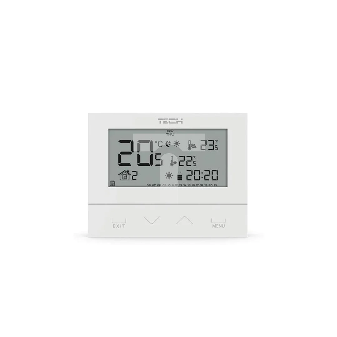 TECH ST-292 V3 - Regulator pokojowy przewodowy dwustanowy kolor biały