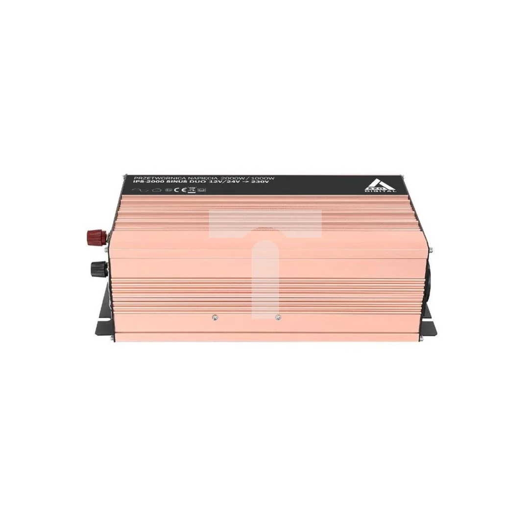 Przetwornica napięcia 12 VDC / 24 VDC / 230 VAC SINUS IPS-2000S 2000W DUO
