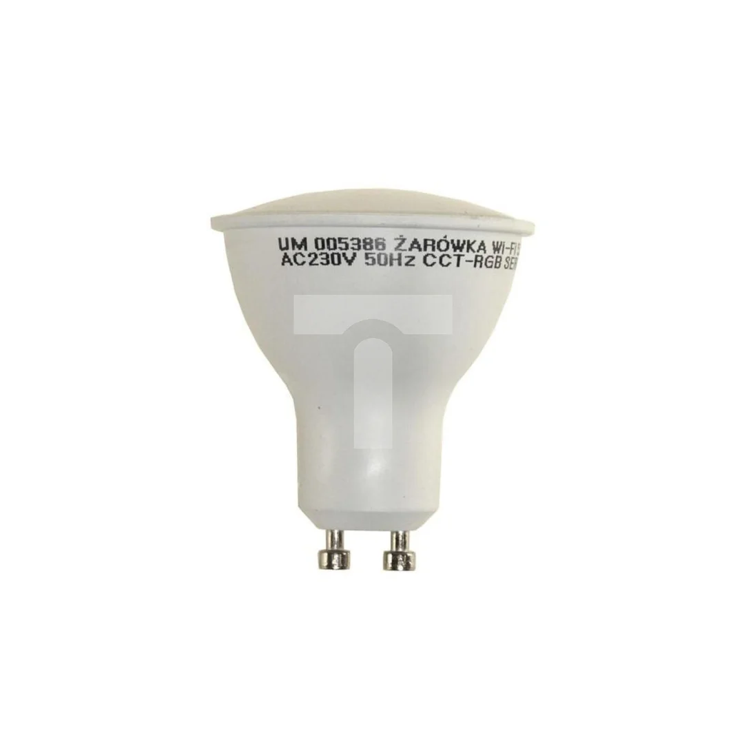 Żarówka LED GU10 5,5W CCT+RGB DIMM Wi-Fi TUYA SM