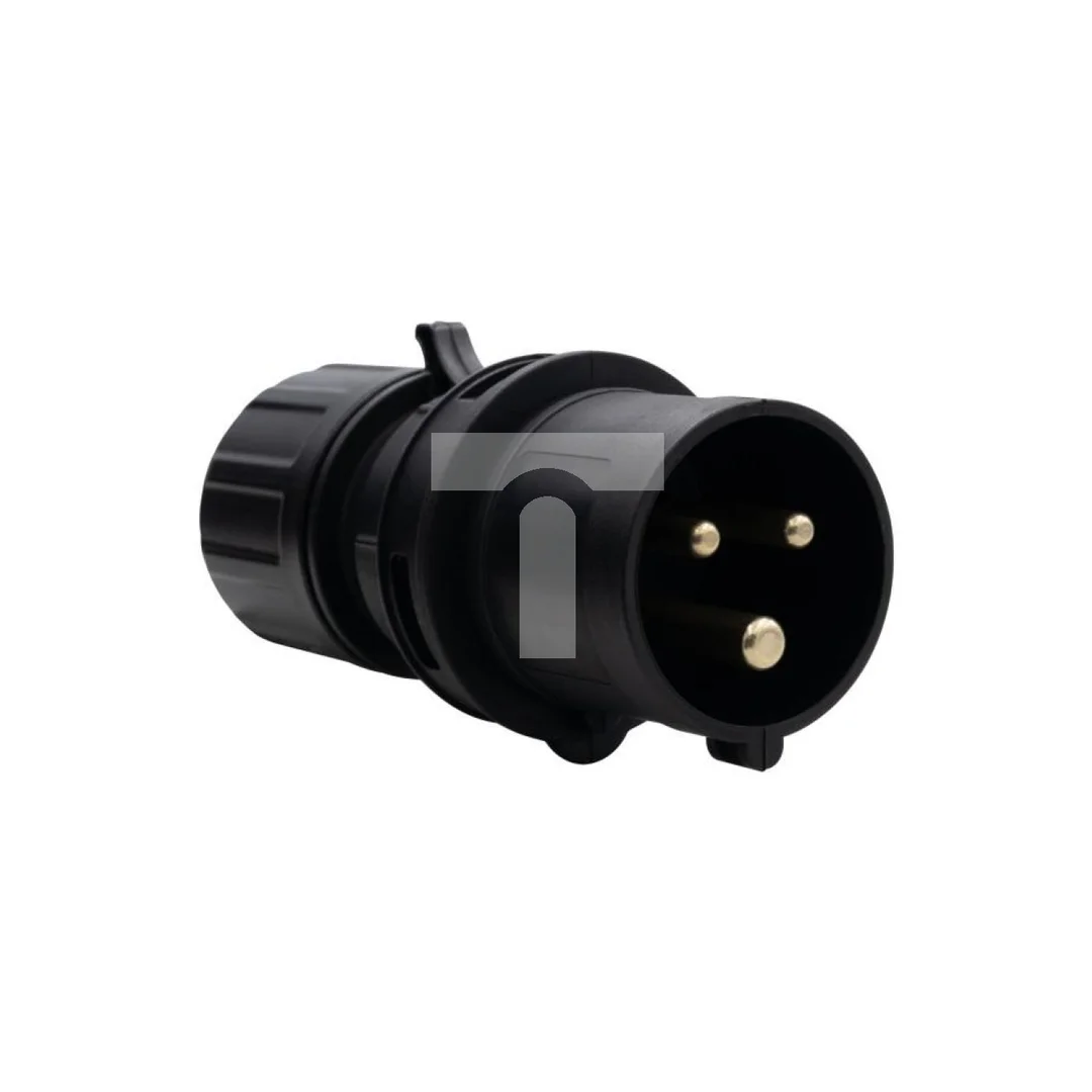 Wtyczka przemysłowa - przenośna 16A 3p 200V-250V /FE/ IP44 czarna