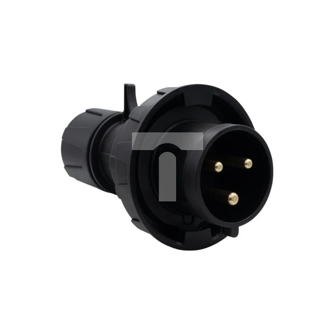 Wtyczka przemysłowa - przenośna 16A 3p 200V-250V /FE/ IP67 czarna