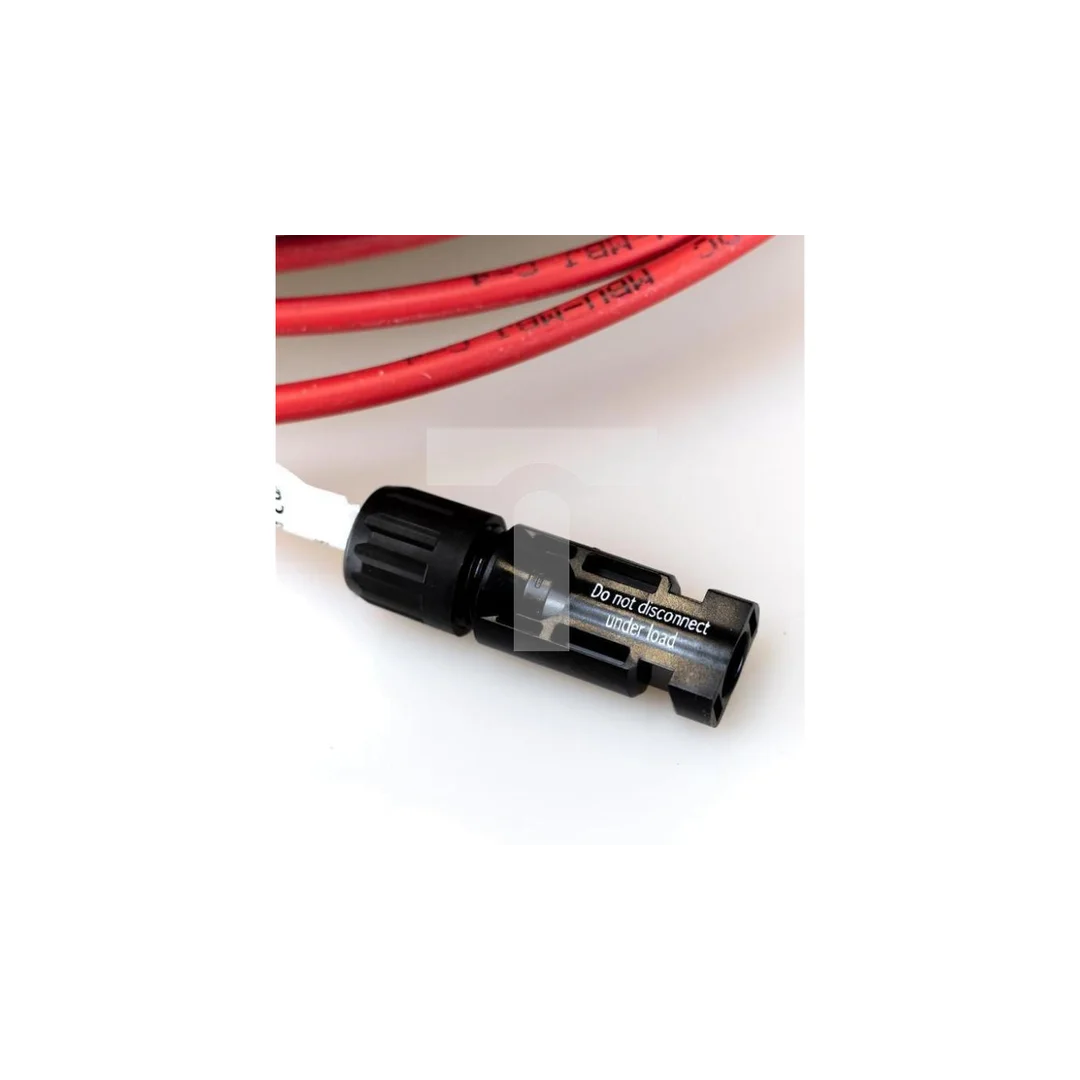 SET 6mm2 Kabel fotowoltaiczny Czerwony Czarny MC4 + WTYCZKA PV 40M