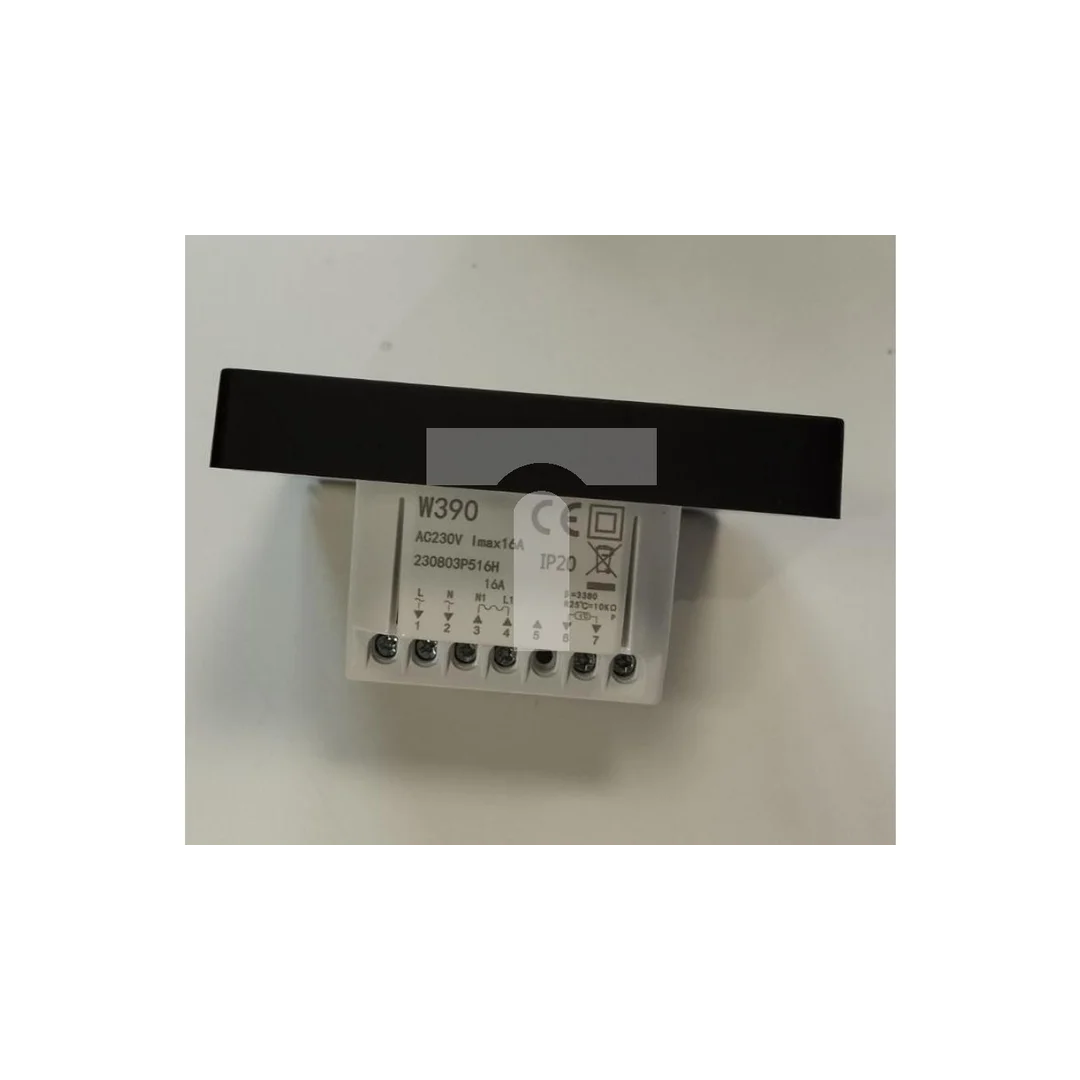 Termostat W390 z Wi-Fi czarny/ 20A