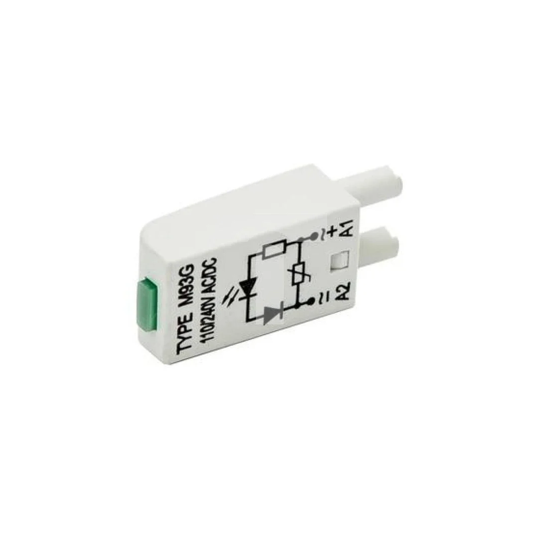 Moduł LV dioda LED zielona + warystor V 110-230V AC/DC M93G 854772