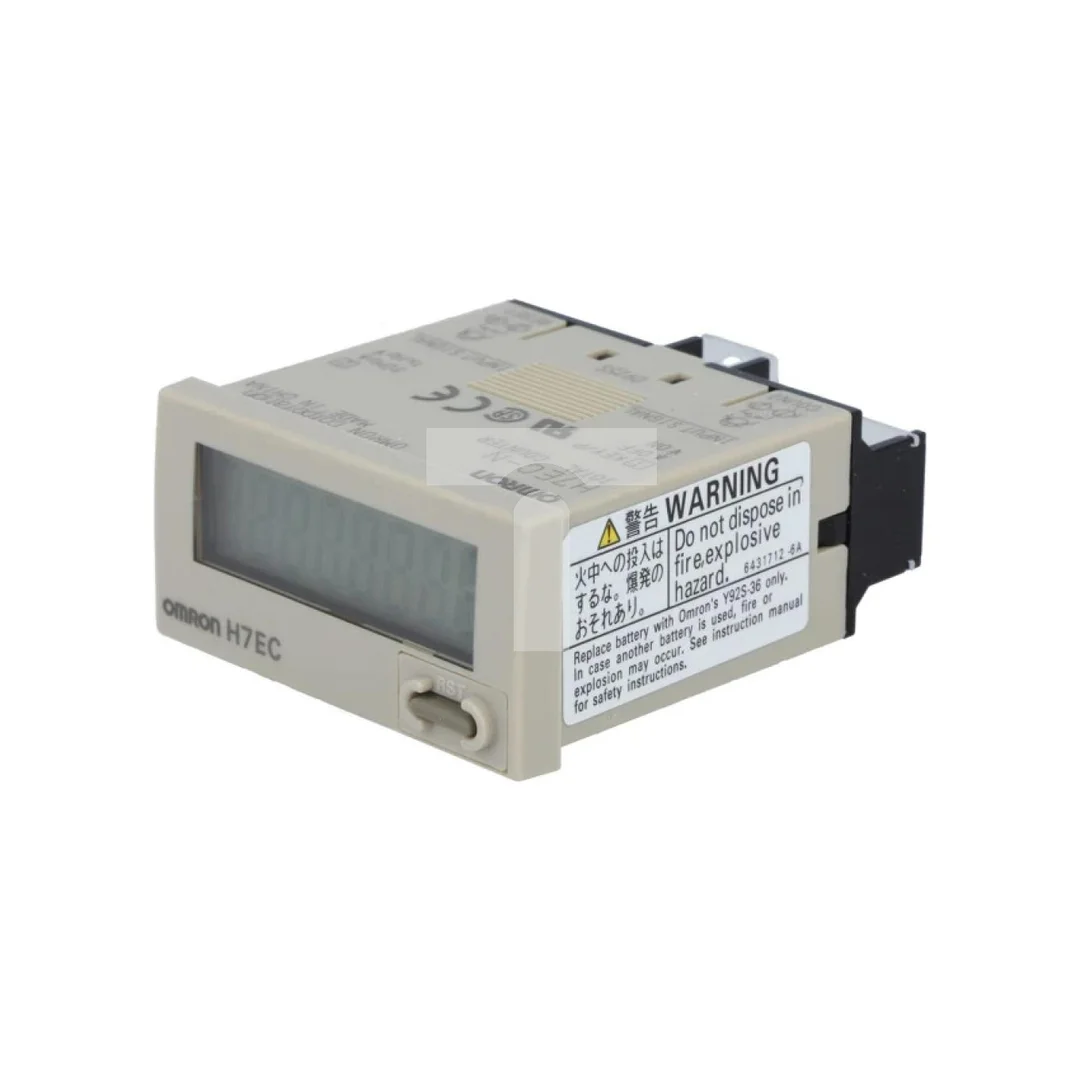 Licznik elektroniczny z wyświetlaczem LCD, wejściem stykowym, montowany na panel H7EC-N
