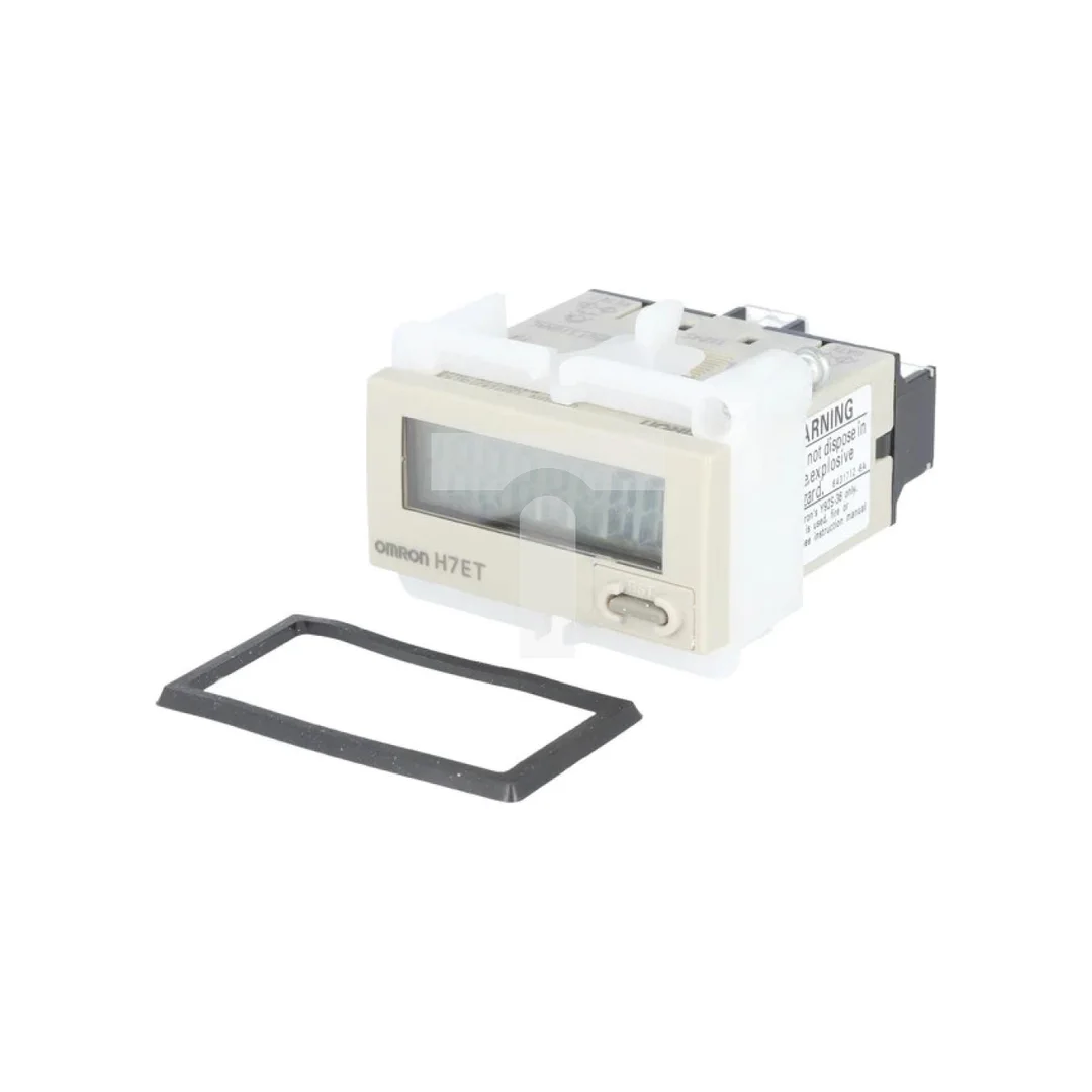 Licznik elektroniczny z blokadą dostępu z wyświetlaczem LCD, wejściem stykowym, montowany na panel H7ET-N