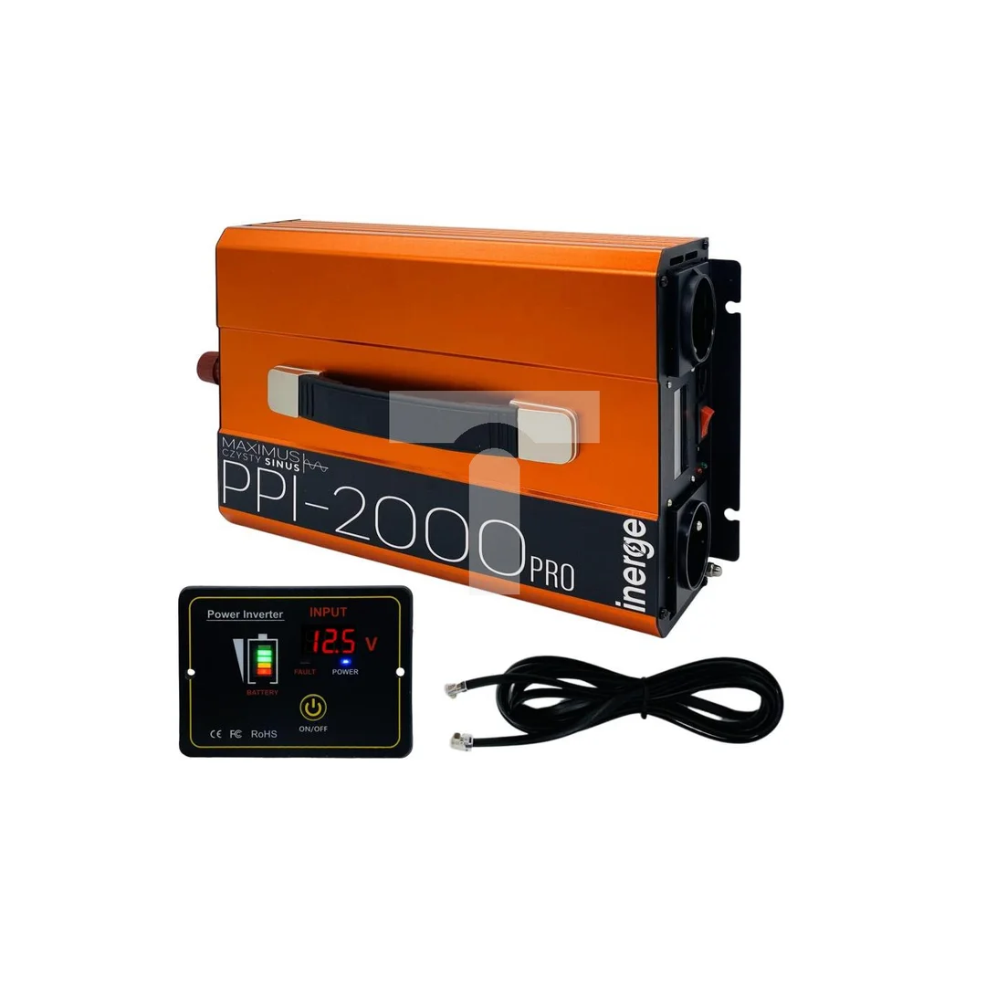 Przetwornica napięcia Maximus PPI-2000 PRO 12VDC/230VAC 2000VA/1000W Inerge