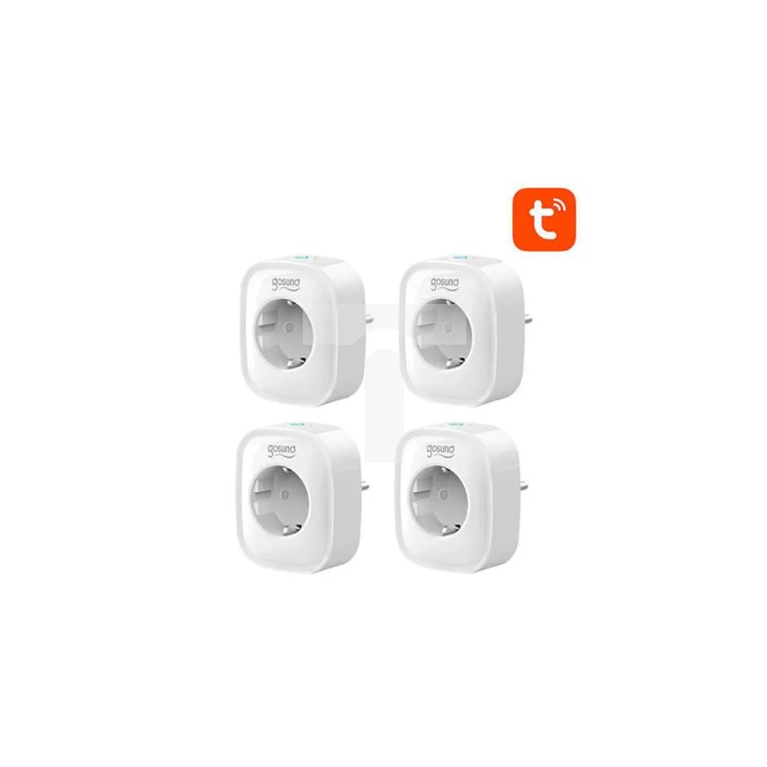 Inteligentne gniazdko WiFi Gosund SP1, 4 sztuki (czteropak) Tuya