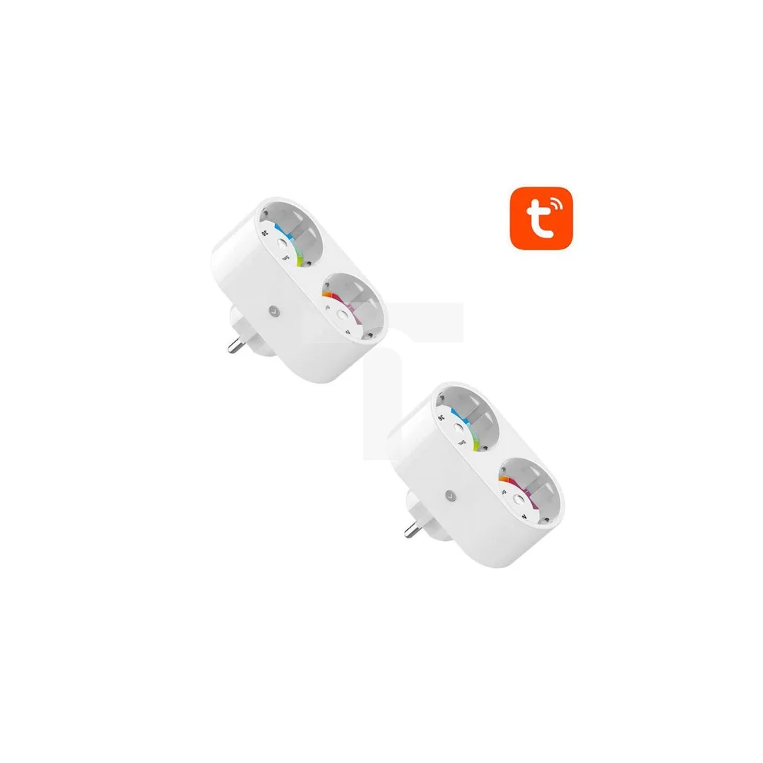 Podwójne inteligentne gniazdko WiFi Gosund SP211, 2 sztuki 3500W (dwupak) Tuya