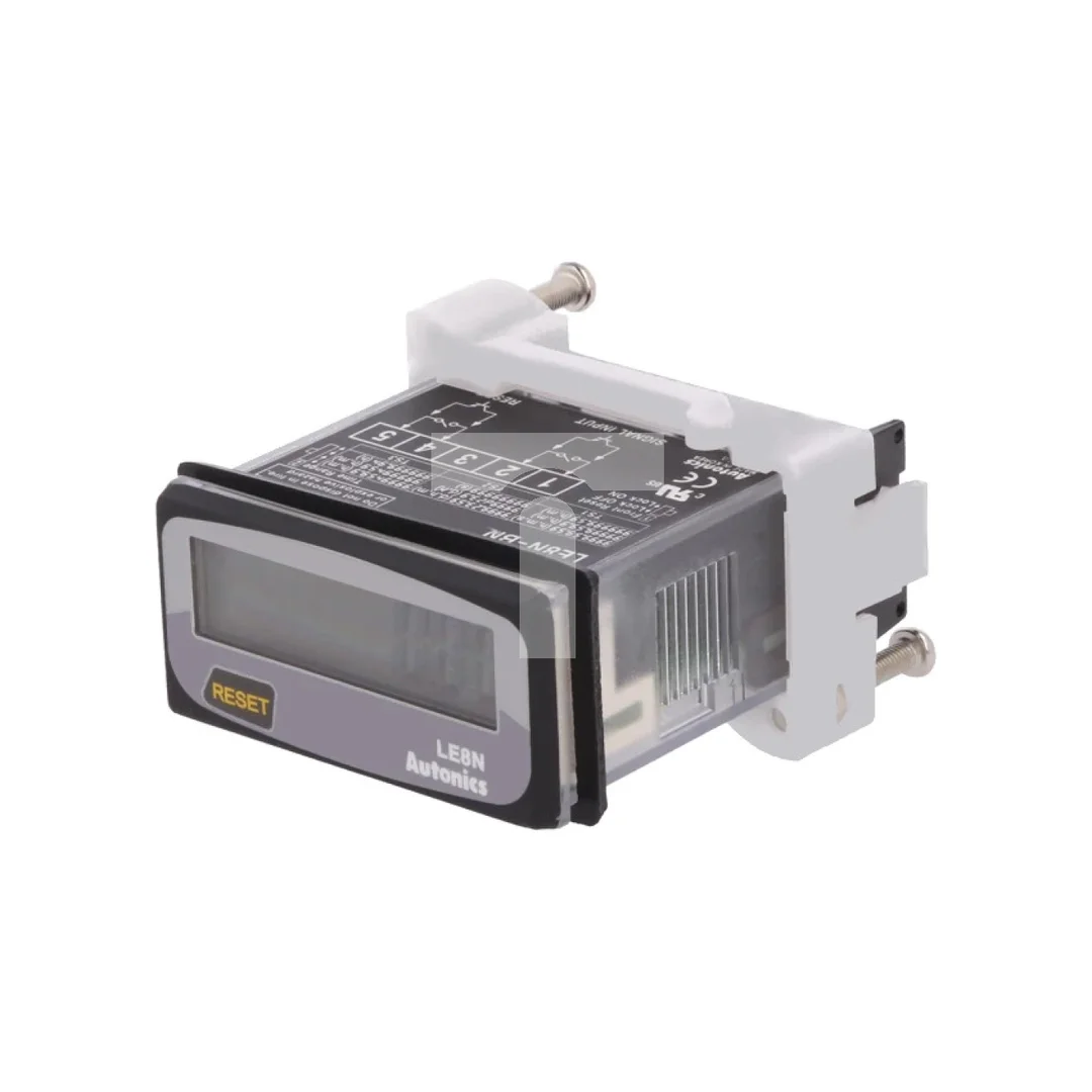 Licznik elektroniczny z wyświetlaczem LCD, 0...999999.9, IP20 LE8N-BN