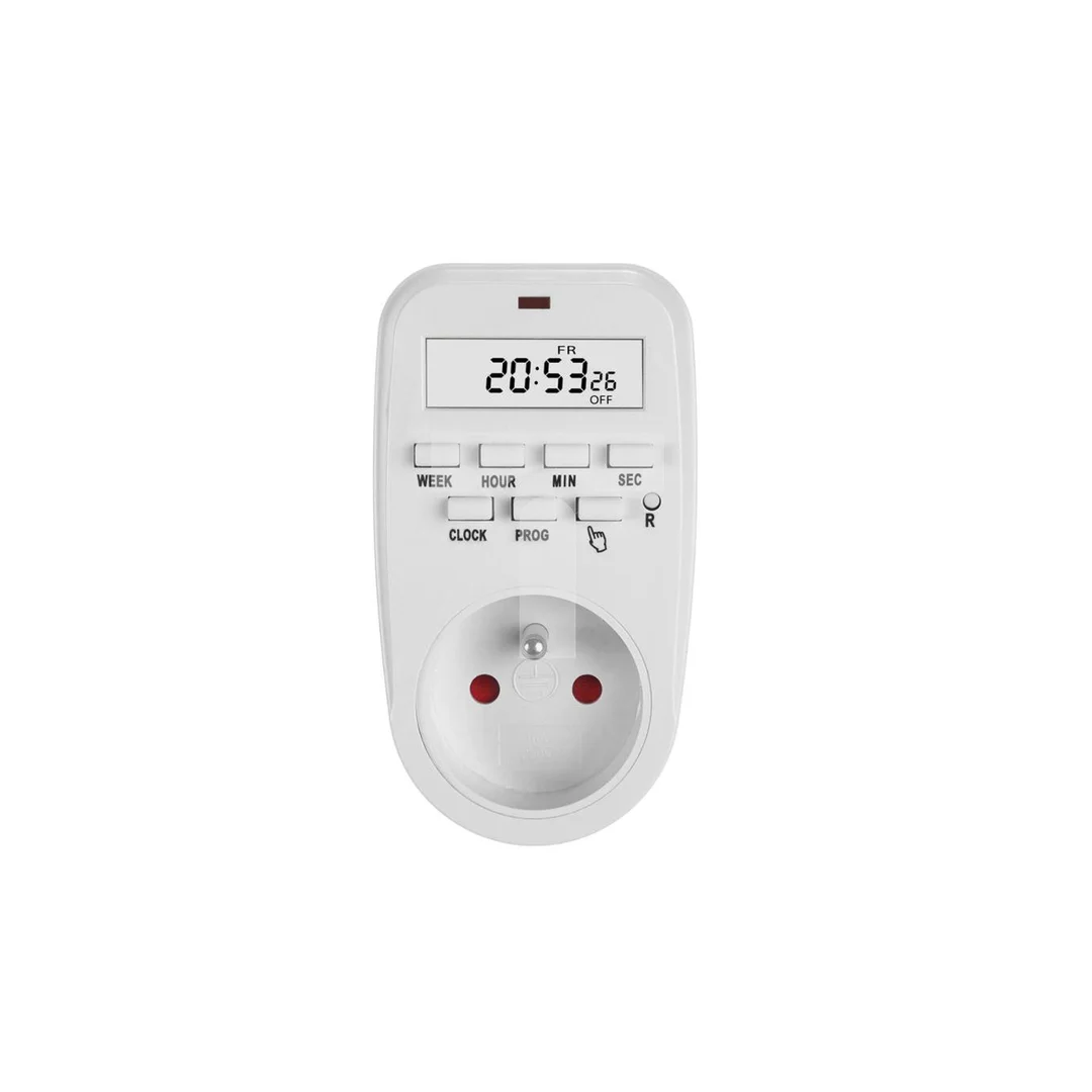 Włącznik czasowy - timer cyfrowy GreenBlue, max. obciążenie 16A, IP20, GB362 E